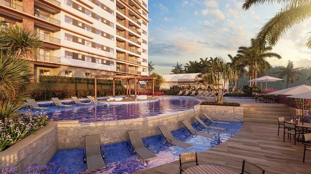 Foto de Invista ou more com qualidade em Bragança Paulista. Apartamentos de 2 e 3 dormitórios no Colinas do Lago, com infraestrutura completa e entrega prevista para 2026.