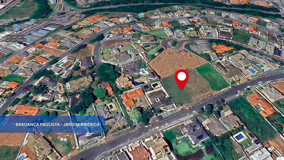 Foto de Terreno de 500m² à venda em Bragança Paulista com planta aprovada e documentação regularizada. Ideal para construir com segurança e financiamento bancário.