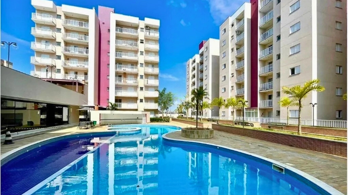 Foto de Apartamento à venda no Vina De San Lorenzo – Bragança Paulista/SP. 2 dorms, varanda, cozinha com mármore, lazer completo. Ideal para investidores. R$ 430 mil.